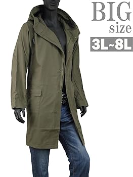 Amazon | [SaganStyle] モッズコート 大きいサイズ メンズ 薄手